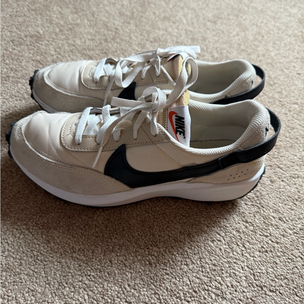 Nike Beige and Black Athletic Shoes